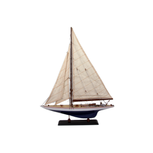 Schiffsmodell Endeavour 50cm weiß mahagoni